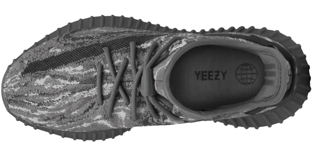 adidas Yeezy Boost 350 V2 Patterned Lace-Up Sneakers