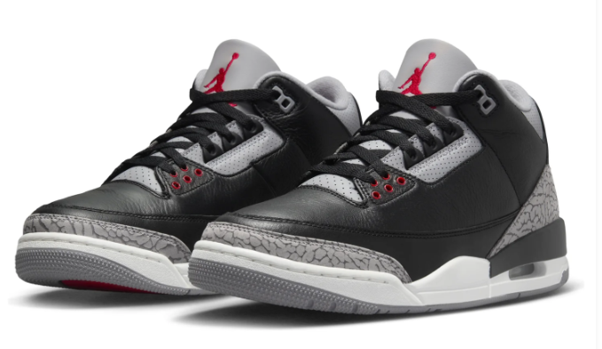Air Jordan 3 OG 'Black Cement' 2024 Men's Sneaker