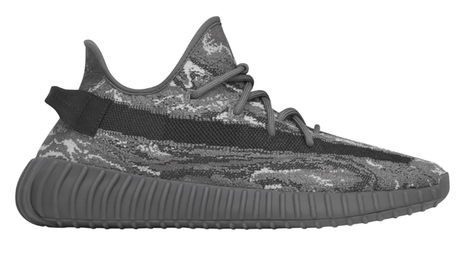 adidas Yeezy Boost 350 V2 Patterned Lace-Up Sneakers