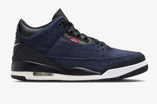 Jordan x Levi's AJ3 Retro 'Indigo / Gym Red'