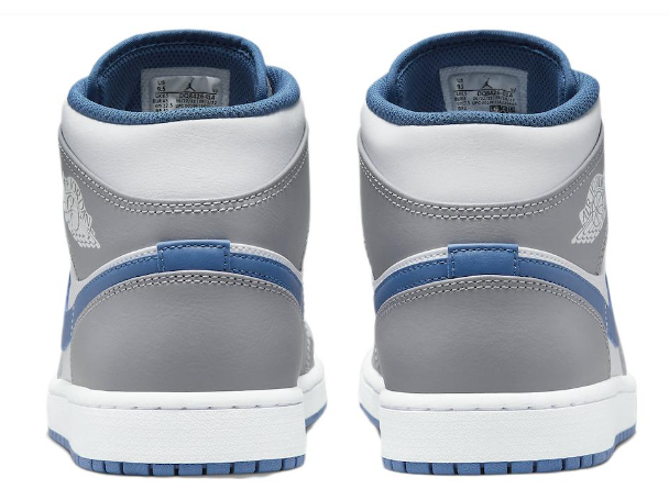 Air Jordan 1 Mid 'Cement Grey True Blue' Men's Sneaker