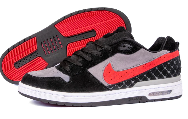 Nike SB Paul Rodriguez Zoom Air Low | Black / Varsity Red / Flint Grey