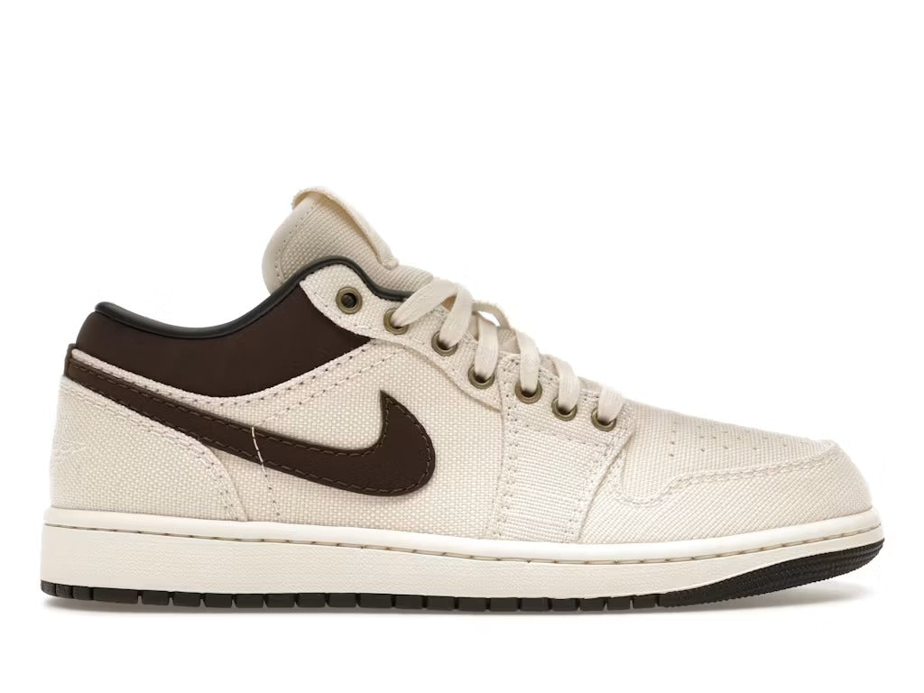 Air Jordan 1 Low Premium Pale Ivory Off Noir Baroque Brown