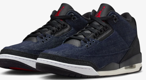 Jordan x Levi's AJ3 Retro 'Indigo / Gym Red'