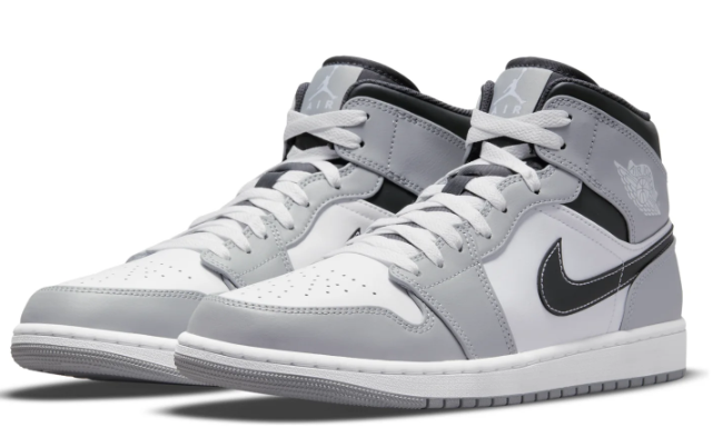 Air Jordan 1 Mid 'Light Smoke Grey' Men's Sneaker