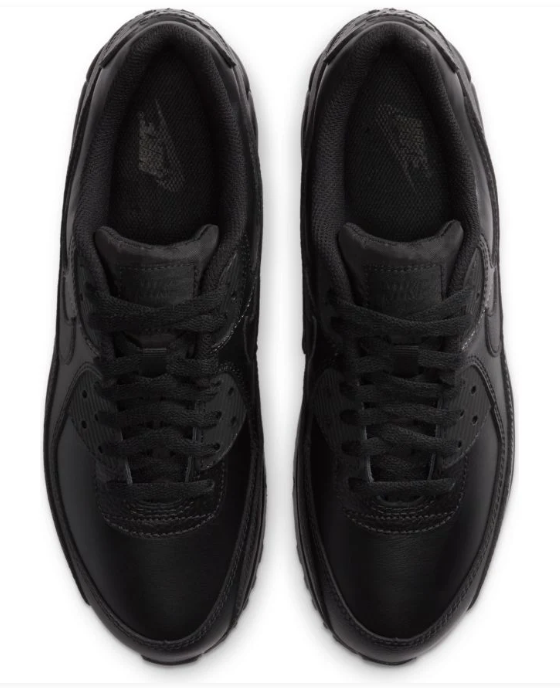 Nike Air Max 90 LTR Leather 'Triple Black' CZ5594-001 | Men's
